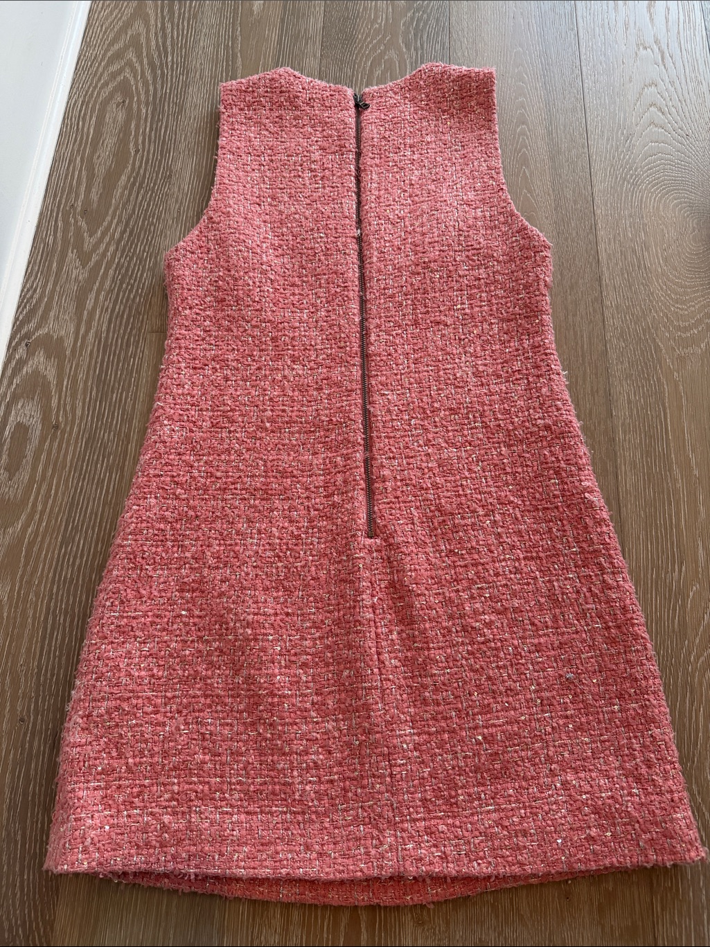 Alice + Olivia Coley Pink Tweed Dress — image 6 of 7